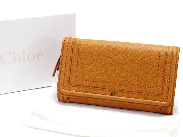 クロエ Chloe 二つ折り 長財布 3P0389-043 カーフスキン 未使用