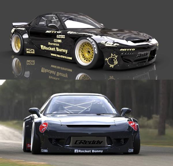 マツダ RX-7 FD3S ロケットバニー リアデュフューザー 未使用