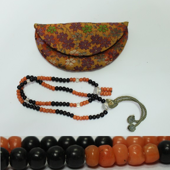 本珊瑚等を使った古い時代数珠　0509M14r※