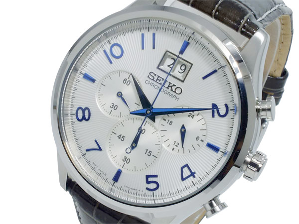 SEIKOセイコー腕時計アメリカ逆輸入SPC155P1ブルー針クロノ