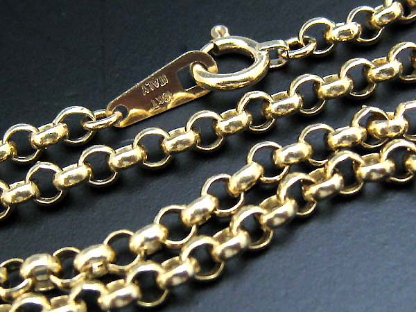 ★美品！★Ｋ18　50㎝イタリー製　チェーン ネックレス★