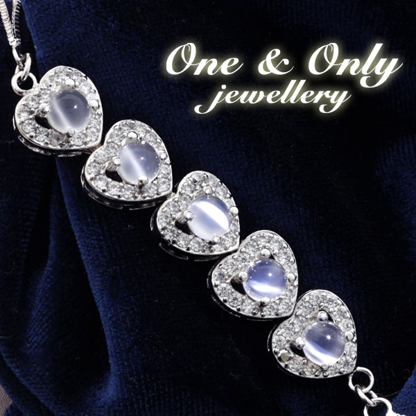 《1円》3ct！ムーンストーンキャッツアイK18GPデザインブレス