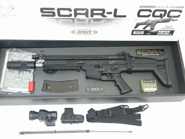 中古 東京マルイ 次世代電動ガン SCAR-L CQC ブラック O1292891