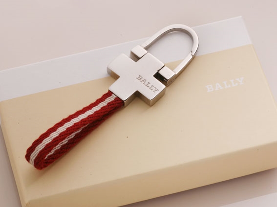 J2681 本物 イタリア製 バリー クロス キーホルダー 箱付 良品