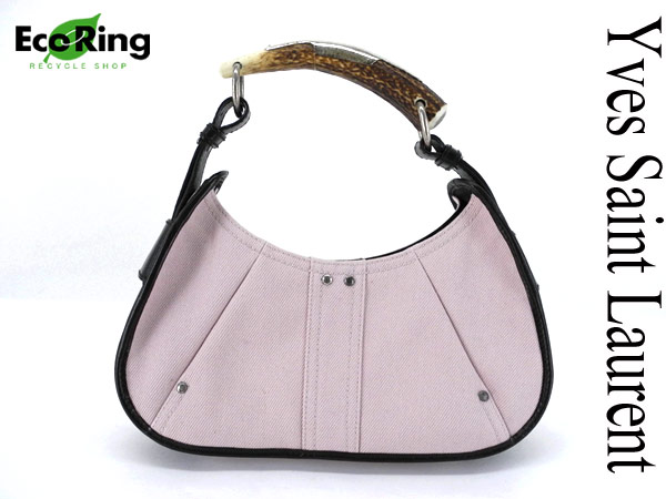 1円 イヴ・サンローラン モンバサ バッグ ピンク CQ546