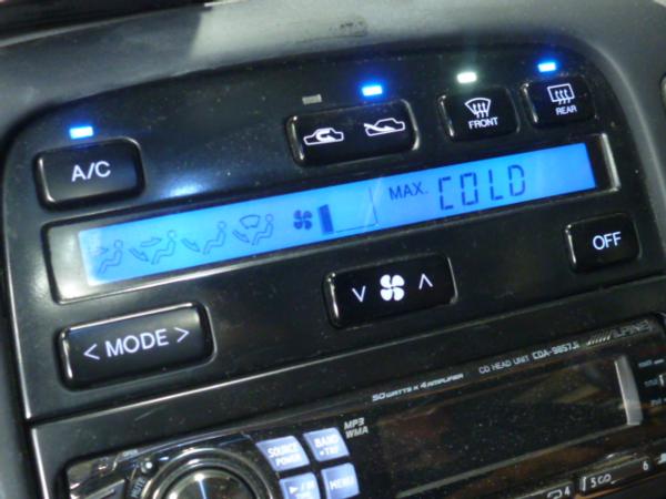 ソアラ 30 JZZ30 JZZ31 純正 青LED エアコンスイッチ パネル AC(トヨタ