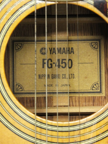 ☆YAMAHA FG-450【グリーンラベル】アコギ☆ジャンク品☆