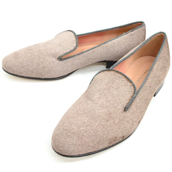 【新品】FABIO RUSCONI ハラコレザー オペラシューズ ローファー