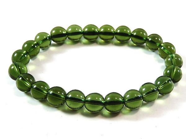 8mm超綺麗モルダバイト隕石ブレス99YY-91Y110-1