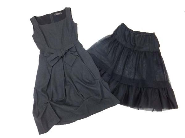 FOXEY/フォクシー リボンパフドレス 