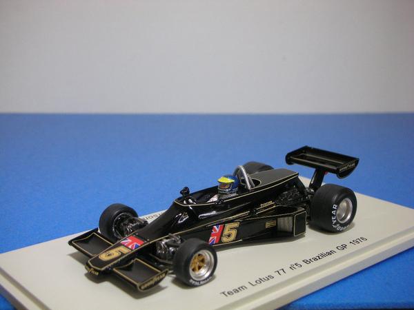 1/43Spark：　ロータス　77　no.5 Brazilian.GP 1976 【S1846】