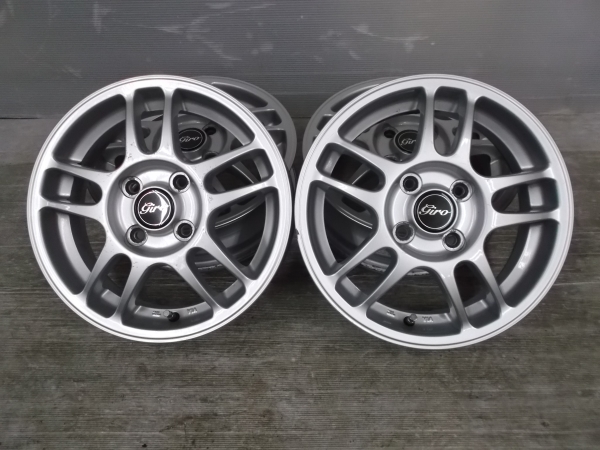 ★giro14X4.5J+48 100/4H★中古4本ラパン/ワゴンR等　軽自動車に