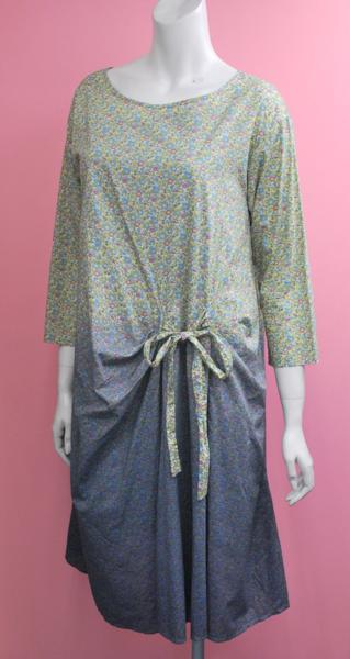 1547-15P0119★ロワズィールLOISIR★リバティグラデワンピース38