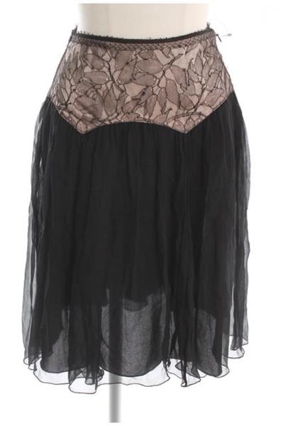 アンナモリナーリ　シルクシフォンレーススカート[LSKK57242]