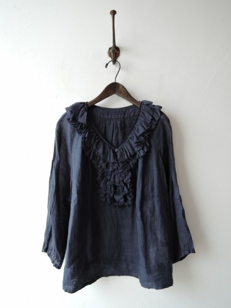 コンジェペイエ アデュートリステス*リネンフリルブラウス*0615