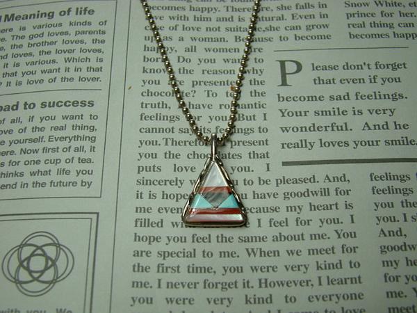 ●インディアンジュエリー●ズニ族●インレイネックレス