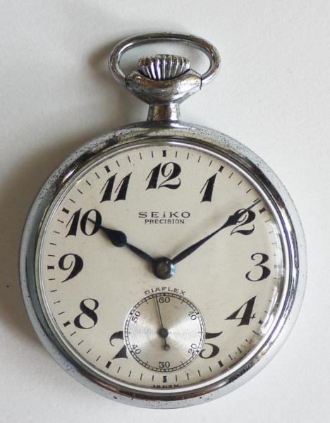 ■国鉄 手巻き懐中時計 昭和29年 稼働品 SEIKOセイコー 鉄道時計