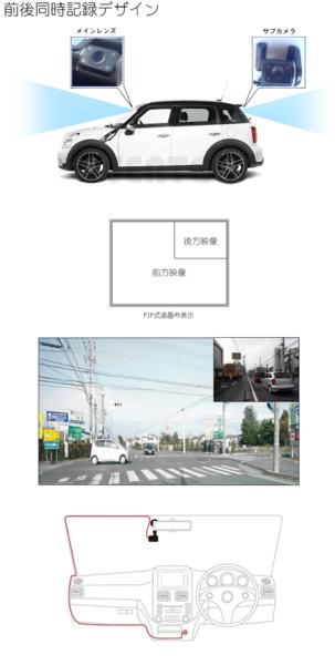 [大量]視野角280度ダブルレンズドライブレコーダー 衝撃動画保護_4