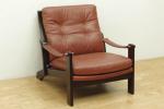 Hock 旭川 現カンディハウス 本革 アームチェア シングルソファD