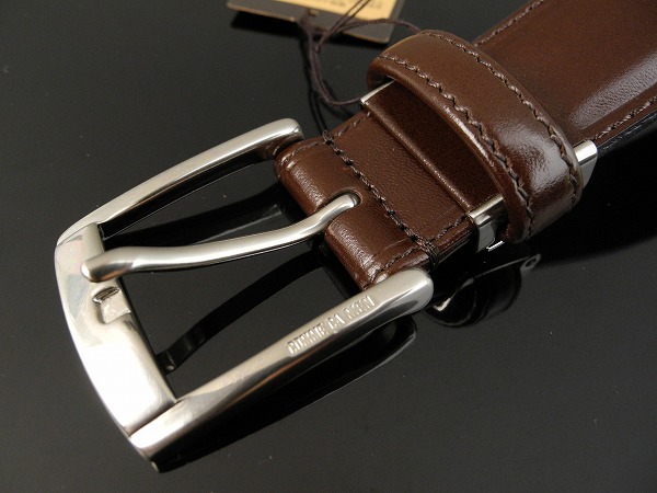 ◆8752◆COMME CA MEN コムサメン 新品牛革レザーベルト/日本製