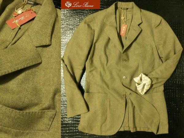 45万新品52-XL★ロロピアーナ シルク混カシミヤソフトジャケット