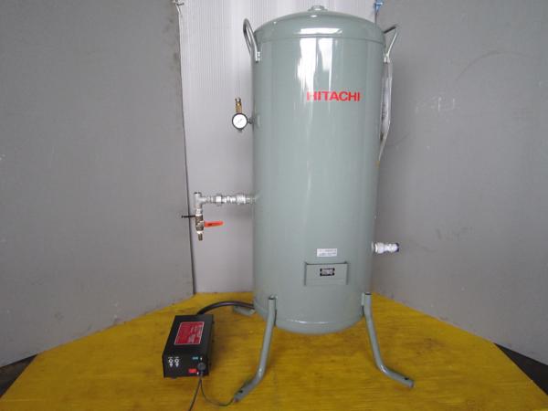 日立■立型空気タンク■ST150C■150L■オートドレン排出付■中古