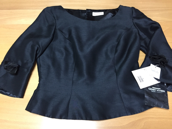 ブラウス 9号 黒ブラック 舞台演奏会 Genetamant