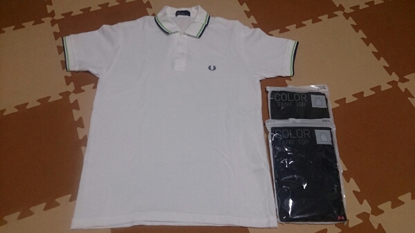 フレッドペリー 定番 ポロシャツ おまけつき タンクトップ Ｌ