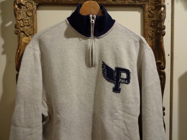 ラルフスウェットＰウイング９２ビンテージrrlツートンポロpolo