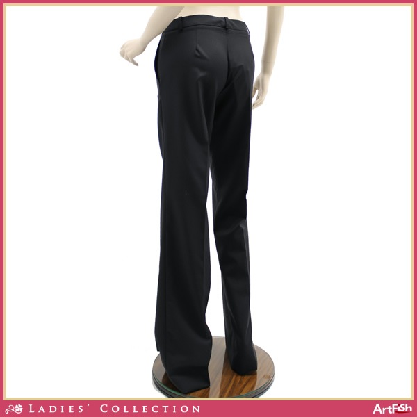 1円トマソステファネリ◇黒 上質ウール美脚パンツp635*i40新品