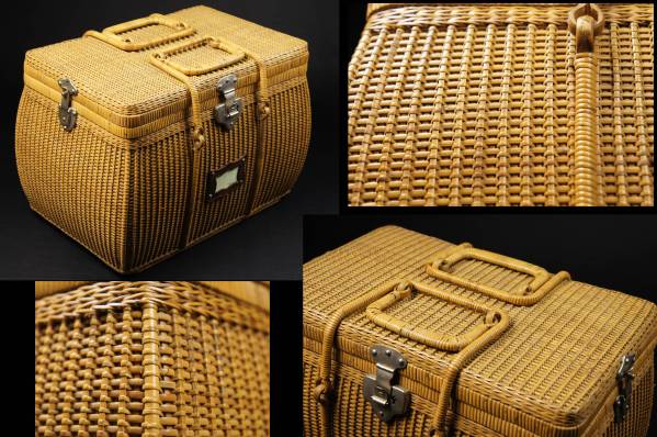 煎茶道具 煎茶籠 竹編 竹細工 古美術品 時代物