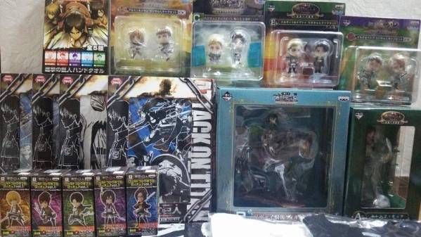 処分!! 進撃の巨人 一番くじ B賞 リヴァイ フィギュア エレン 他