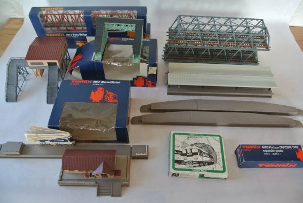 N ゲージ　鉄道ストラクチャー　鉄橋他　中古品