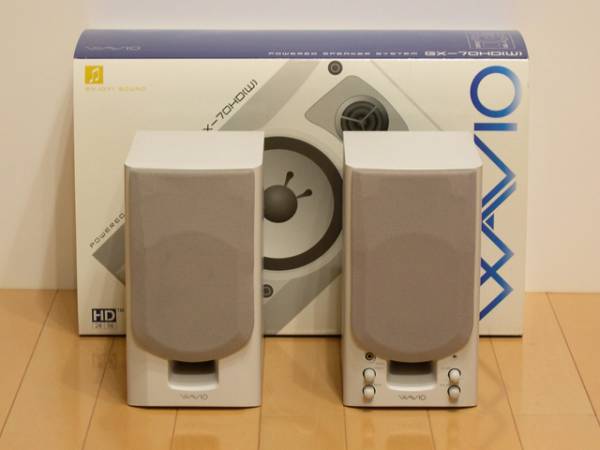 【美品】オンキョー パワードスピーカー ONKYO GX-70HD（W)