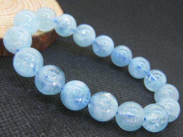 1115c660 天然美品 ★【5Aアクアマリン】★ブレス 11-11.5mm