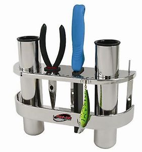 ステンレス２連ロッドホルダー