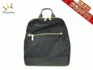 美品■russet(ラシット) リュックサック 黒×ダークネイビー