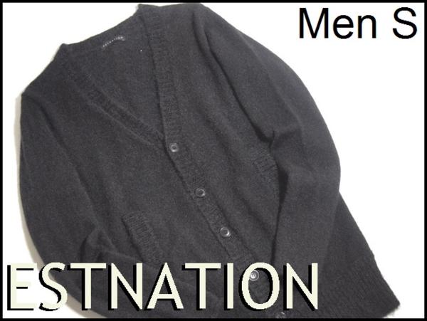 N5054P◆エストネーション 秋冬モヘア混ニットカーディガンS◆rb