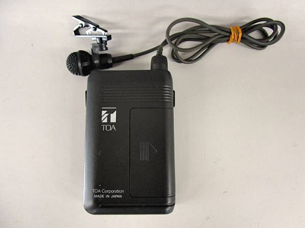 TOA ワイヤレスマイクロホン タイピン型 WM-1300 ② 中古6広84