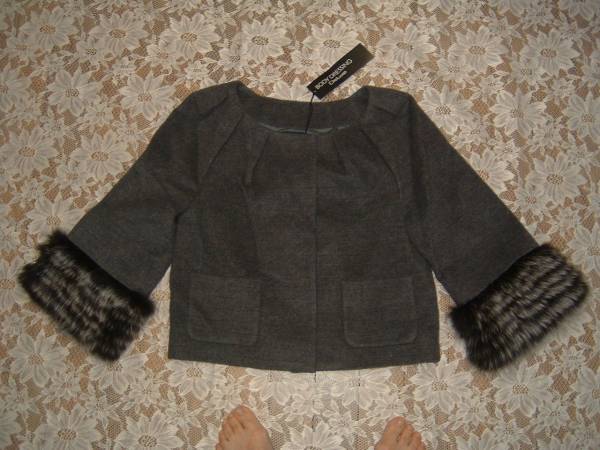 価63000円ボディドレッシング豪華フォックスファー付コート