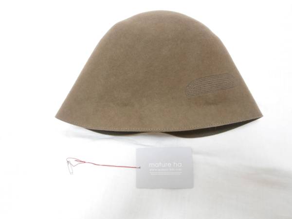 今期 mature ha マチュアーハ フリーハット バックステッチ モカ