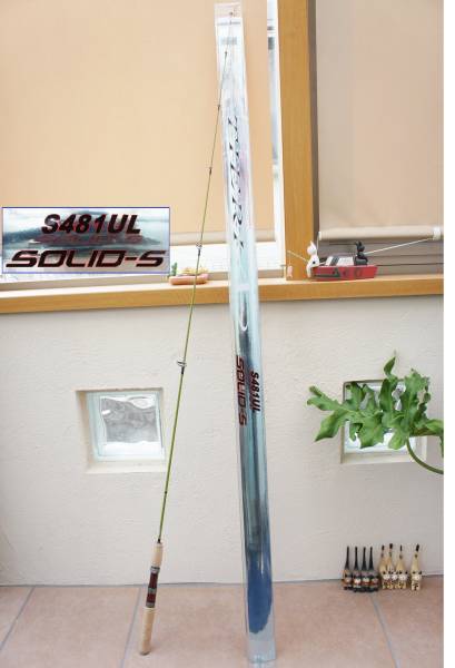 新品◆釣具◆トラウト鱒釣りの釣竿*S481ULソリッド140渓流ロッド