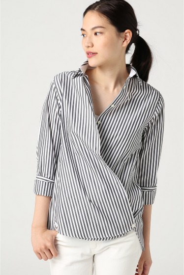 アイボリーコート　2wayカシュクールシャツ