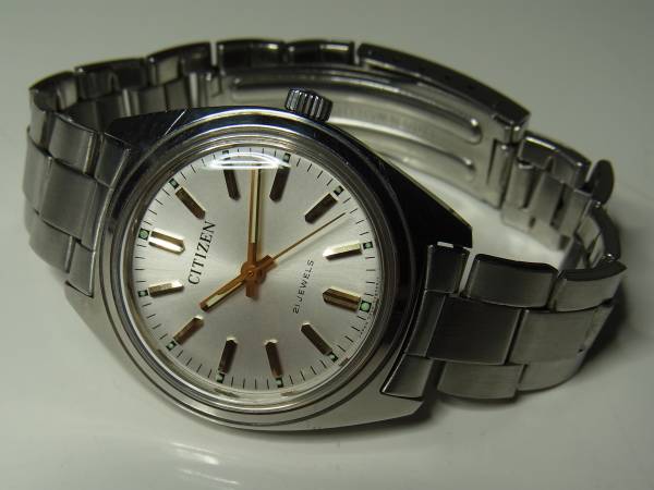 ◆　シチズン　21石　手巻き　CITIZEN　　純正ブレス　動品
