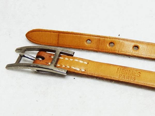 最短発送 エルメス バングル ロング ブレスレット アピⅢ レザー b157