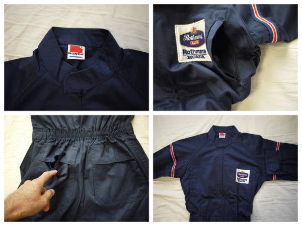 80年代当時物 ロスマンズ ホンダ Rothmans HONDA ツナギ L