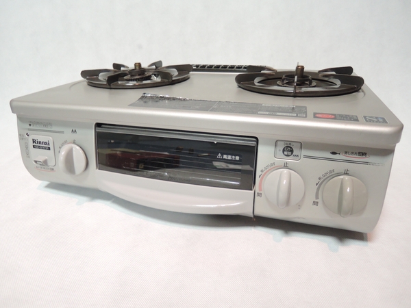 中古 Rinnai ガスコンロ RTS-336WNT-R 都市ガス 09年製 N1587687