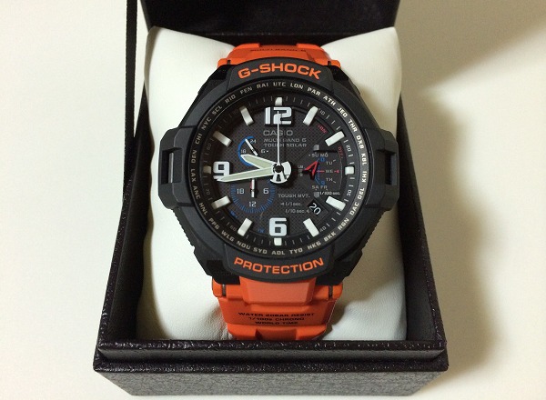新品同様 G-SHOCK スカイコックピット GW-4000R-4AJF オレンジ G-SHOCK 