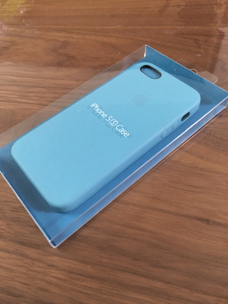 iPhone5s 5　Apple純正　新品本革ケース　イタリア製ブルー