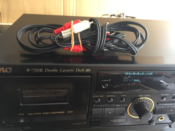 TEAC W-790R 動作品 動作OKリモコン付き ダブルカセットデッキ TEAC W-790R